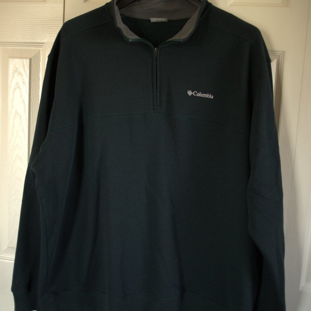 Columbia Men's 3/4 Zip Up Pull Over Fleece Top - 3XL